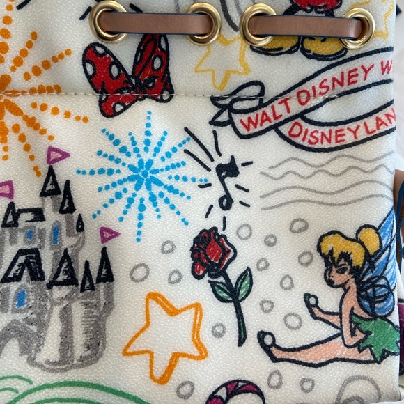 Disney Dooney & Bourke Sketch Tassel Tote Handbag - Picture 3 of 15